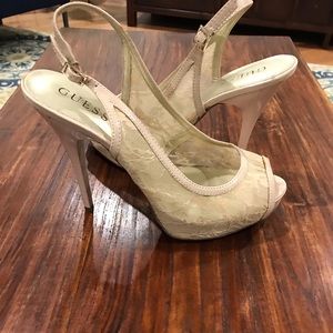Guess lace high heel stilettos